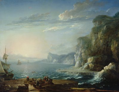 Veduta di una baia da Antoine Lebel